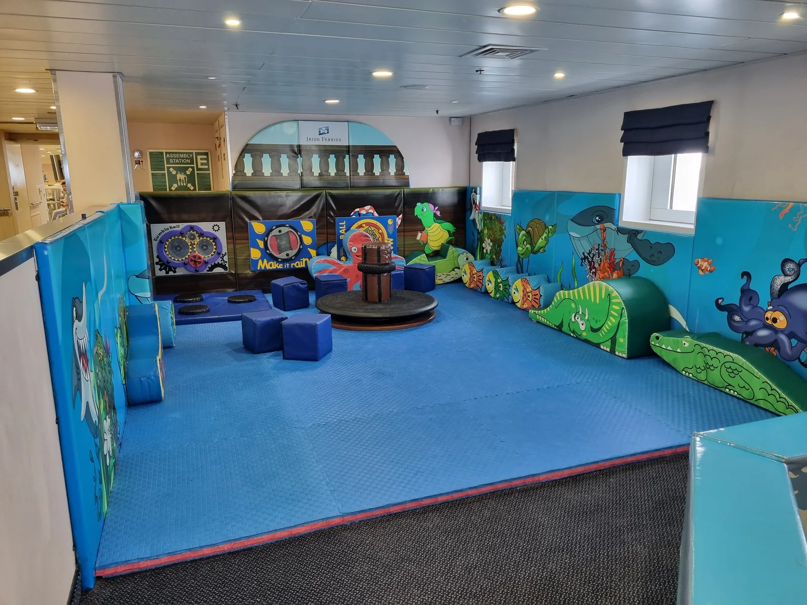 The children's corner on the Irish Ferries boat