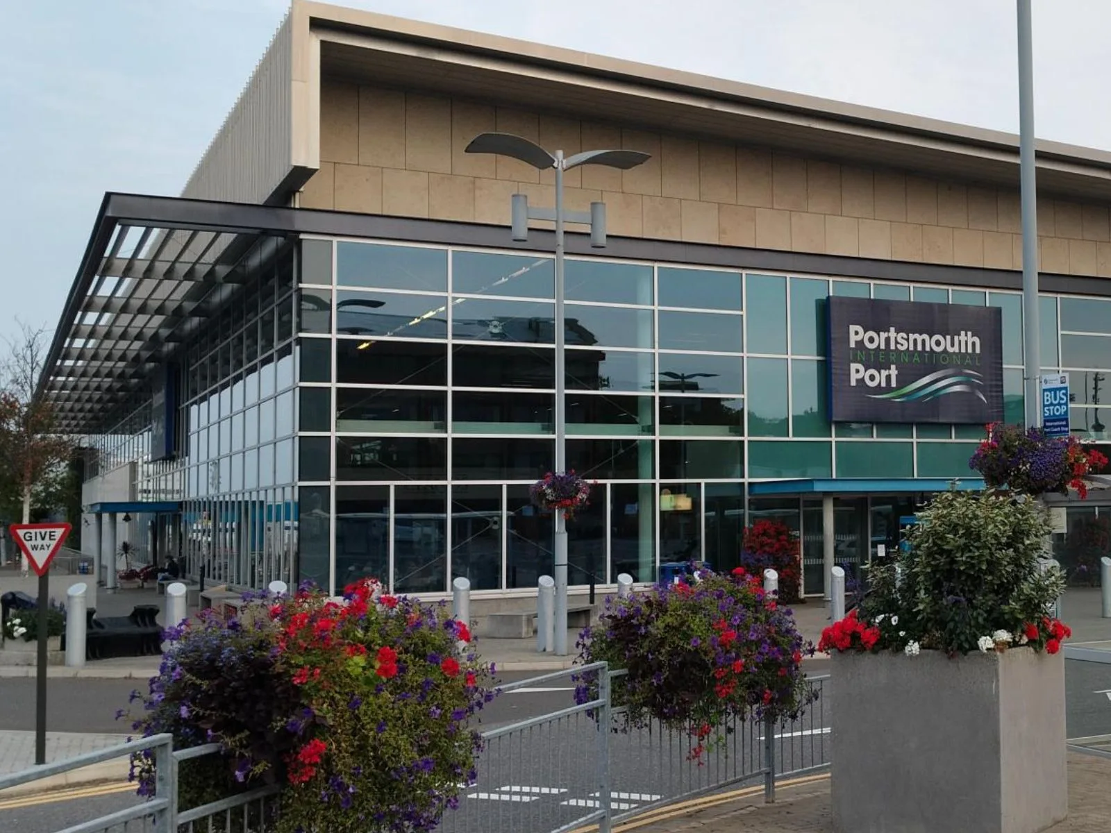 Portsmouth International Port, half an hour's drive from Southampton
